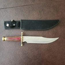 Chipaway Hand Made Original Fixed Blade Knife Hunting Fishing Bowie 15" W Sheath