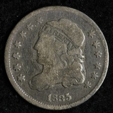 1835 Capped Bust Silver Half Dime FINE E237 GVHZ