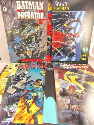 Batman Anti-Hero Crossover Lot of 10 Graphic Novels | DC, Punisher, Spawn, Dredd