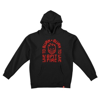 Spitfire Wheels Hoody LTB Arch Pullover Black/Red