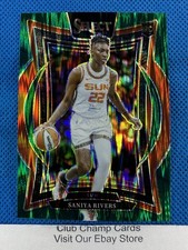 2025 #52 Saniya Rivers Panini Select WNBA Concourse Green Flash Prizm Sun RC