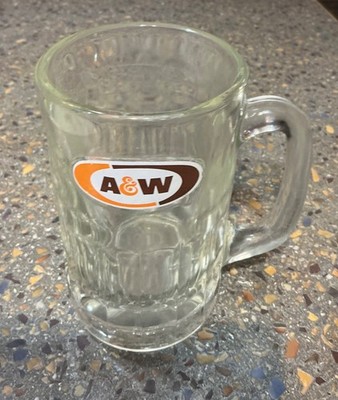 A&W ROOT BEER Mug Papa Bear large Full Size Heavy Glass  Vintage