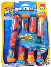 Prime Time Toys Dizzy Dive Sticks 4pcs Style May Vary