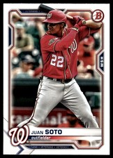 Juan Soto 2021 Bowman #67 Washington Nationals FREE SHIPPING AutographDen