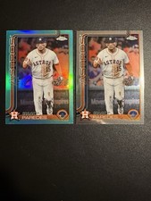 Isaac Paredes 2025 Topps Chrome Update Aqua Refractor /199 #USC29 + Base Chrome