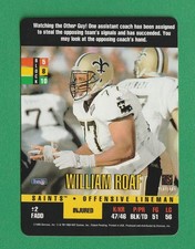 WILLIAM ROAF 1995 Donruss Red Zone SP Card Short Print Willie NFL Saints RARE*