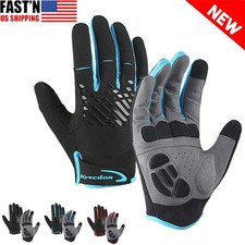 Padded Full Finger Cycling Gloves Mountain Bike Gloves Breathable MTB Racing