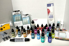 Lot 23 Tim Holtz Adirondack Alcohol Inks  Tools Bundle  Ranger Mixed Media Set