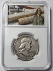 1952 D Benjamin Franklin Half Dollar, 90% Silver, Circulated (Not Graded)