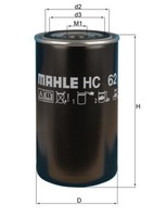 "Hydraulikfilter Automatikgetriebe Mahle HC 62 Anschraubfilter 93,3Mm 1\"-12UNF-1B"