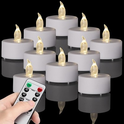 MINXIN LED Tea Light Flameless Candles with Remote Control Flickering Tealigh...