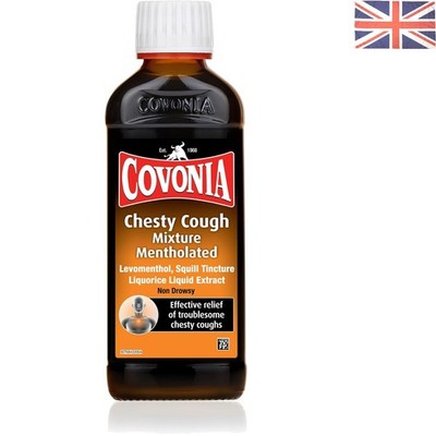Covonia Chesty Hustenmischung 180ml - Mentholhaltige Linderung bei Husten & Halsschmerzen