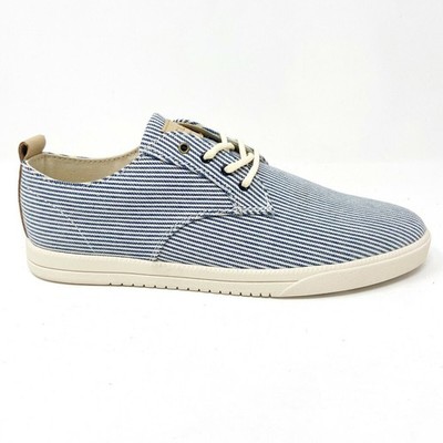 Clae Ellington Textile Navy White Mens Casual Sneakers