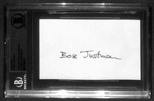 Robert Justman Star Trek TV Producer Signed 3x5 Index Card Beckett Autograph