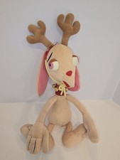 VTG 1992 "Ren  Stimpy Show" Plush 17" Dakin Doll  Ren Hoek Christmas Reindeer