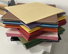 Scrapbooking Paper Lot of 75 random selection -12  x 12  , Solid Colors, Smooth