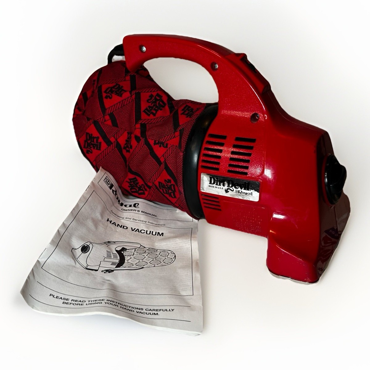 Royal Dirt Devil Hand Vacuum Cleaner Model DD120 Corded Bag