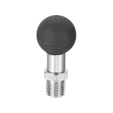 0.8" Ball Mount Base Ball Adapter with M10 Threaded Bolt Silver