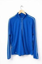 Athleta 1X Blue Full Zip Athletic Hoodie Jacket Women  s Stretch Activewear