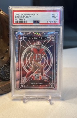 2022 Panini Donruss Optic - Mythical Brock Purdy #M-11 (RC) PSA 9