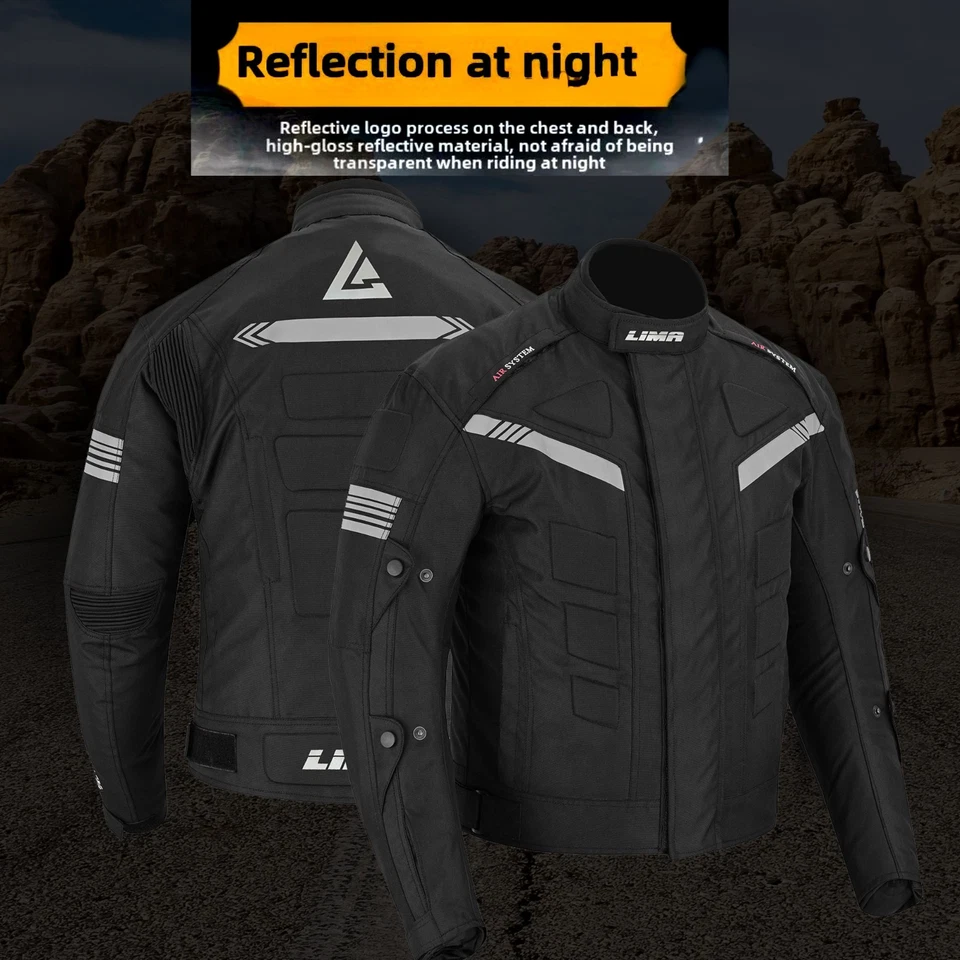 Chaqueta textil Cordura impermeable para motocicletas para hombre blindajes CE Foto 2 de 4