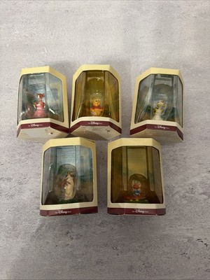 5 Disney Tiny Kingdom Winnie the Pooh Figurines, Pooh, Rabbit, Kanga, Owl, & Roo