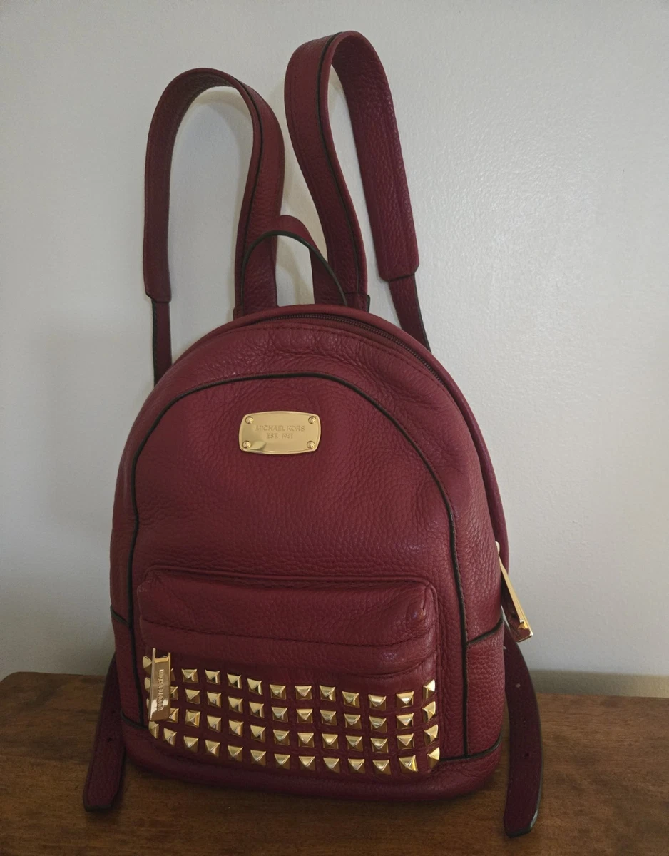 Michael Kors Deep Red/Burgundy Mini Leather Backpack EUC Michael Kors | Bags | Michael Kors Euc Burgundy Deep Red  main image 2