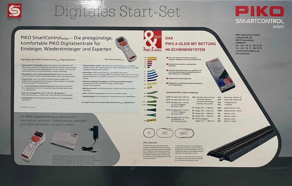 PIKO 59014 H0 DC SmartControl WLAN 2er Zug Set 2 Loks + 5 Wagen, Ep. VI DB AG - Bild 3 von 3
