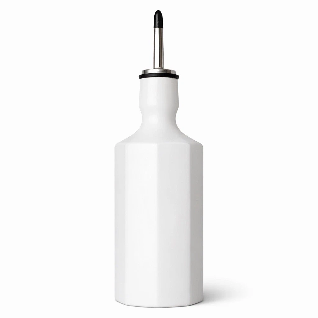 Modern The Bright Angle Elixir Porcelain Olive Oil Bottle 24oz White Dispenser
Opens in a new window