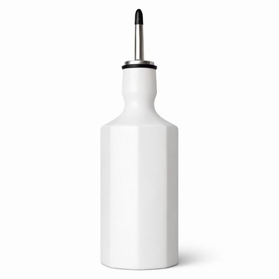 Modern The Bright Angle Elixir Porcelain Olive Oil Bottle 24oz White Dispenser