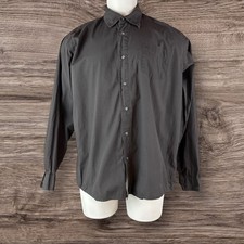 Wrangler Shirt Mens XL Long Sleeve Grey Button Up 17