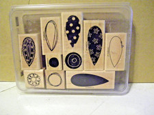 STAMPIN' UP "NEW" SET OF 10 STAMPS - TWO-STEP STAMPIN PETAL PRINTS