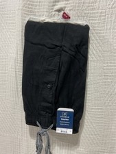 George Men's Solid Knit Pajama Pants Small 28-30 Black Lounge Sleep Pants New