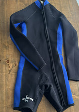 VTG Sea Elite 5mm Long Sleeve/Shorts Wetsuit-Blue/Black-Men's Small-Neoprene