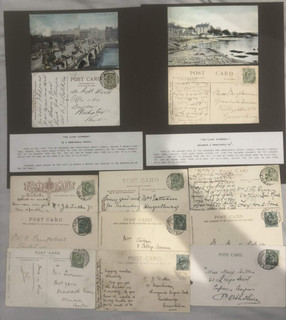 Great Britain 1905 10 Iona Clyde Steamer Postcards Index B Both Types x11