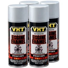VHT High Temp Paint VHTSP127 (4-PACK); Engine Enamel Universal Aluminum 550°F