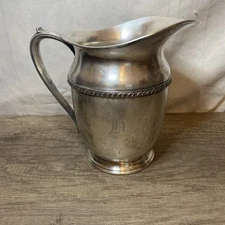 Antique Westminster Water Pitcher #1009 Engraved Initial B