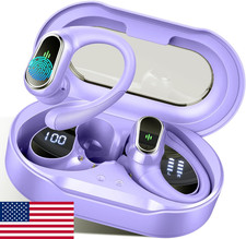 Wireless Earbuds Bluetooth 5.4 Sport Headphones ENC IP7 Waterproof 50H Battery