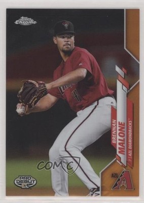 2020 Topps Pro Debut Chrome Orange Refractor 24/25 Brennan Malone #PDC-89 0c6