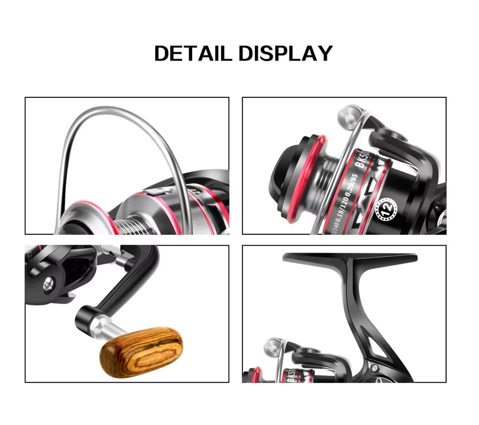 Ultralight Small Spinning Reel 800 CNC Metal Body Fresh / Saltwater Fishing - Image 2 of 4