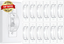 Bates Light Switch Guard Cover, 12 Pack, Clear, Toggle Switch Cover, Child Proof
