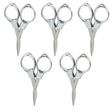 Mini Handy 5PCS Folding Scissors Travel Pocket Multi User EDC