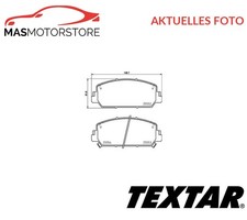SATZ BREMSBELÄGE BREMSKLÖTZE VORNE TEXTAR 2555201 A NEU OE QUALITÄT