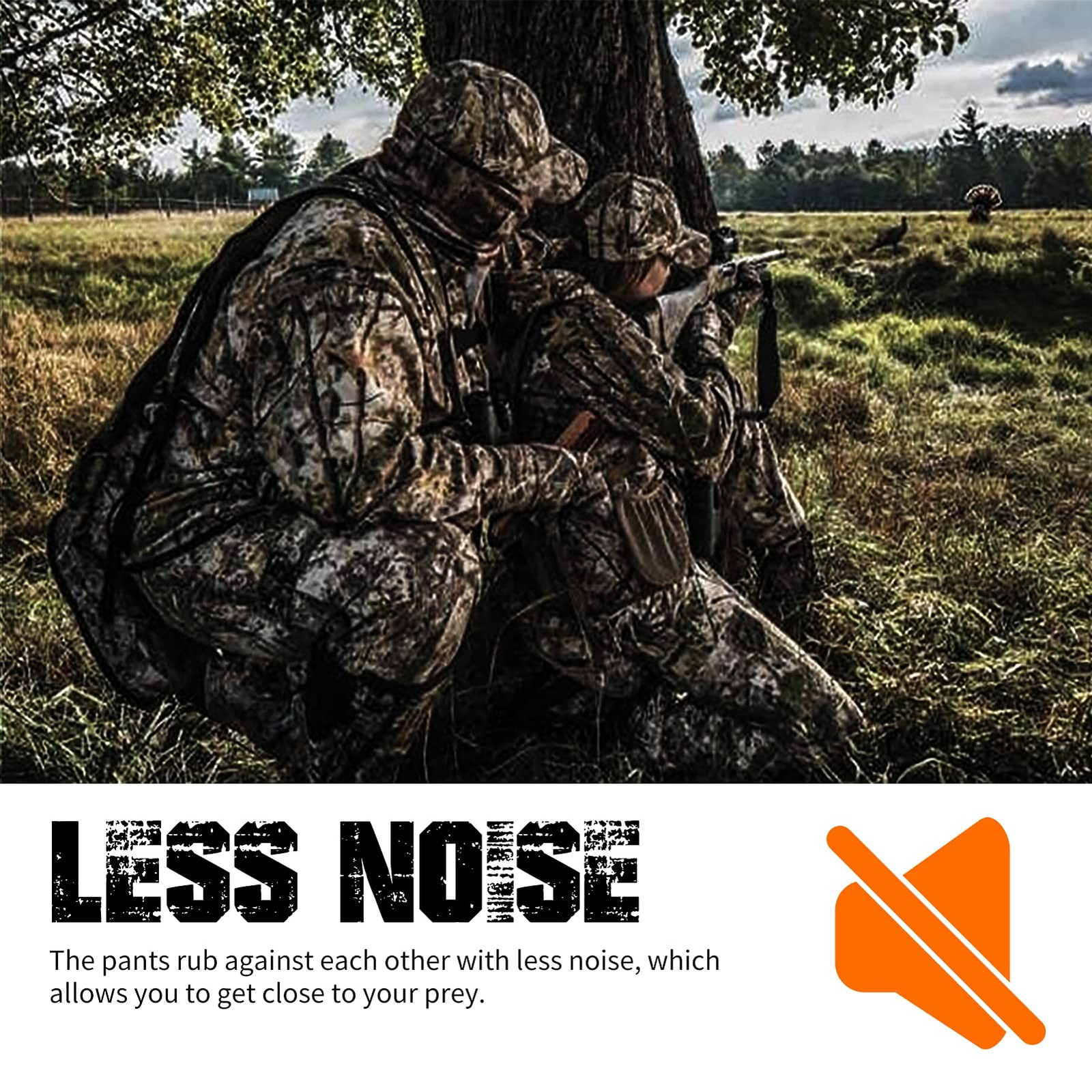 Quiet Hunting Clothes Suit Clothing Gear Camouflage Hoodie Jacket Pants