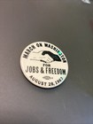 Original Martin Luther King, Jr. 1963 Marcha sobre Washington Pinback Botón Civil