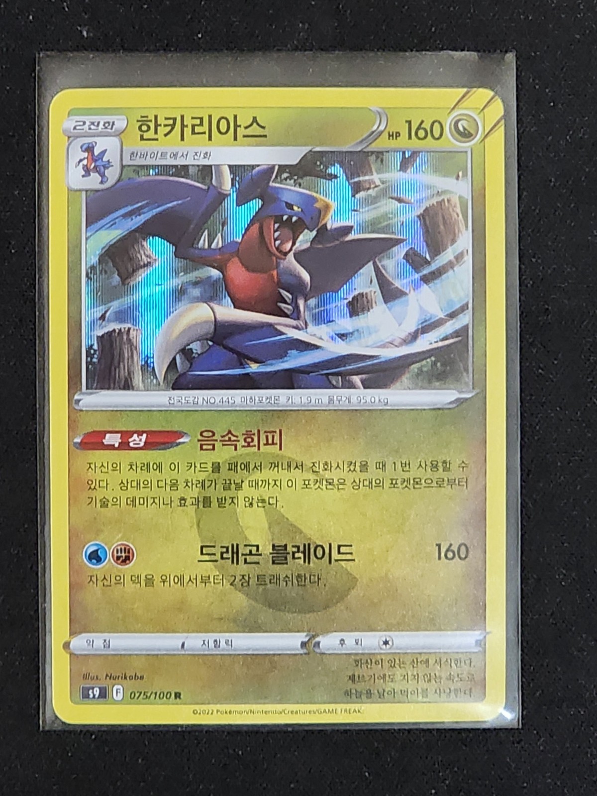Garchomp 075/100 Sword & Shield: Star Birth S9 Holo Pokemon TCG Card [Korean]