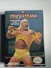 NINTENDO Wrestle Mania Hulk Hogan Video Game Acclaim+Sleeve/Booklet/Box Complete