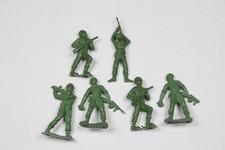 MPC Toy Army Men Lot of x6 Green 2.5" Vintage
