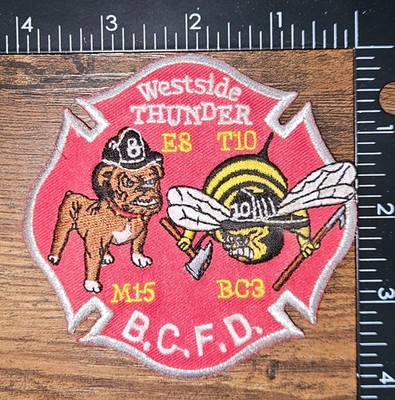 Baltimore City Fire Department BCFD Westside Thunder E8 T10 M15 BC3 Fire Patch