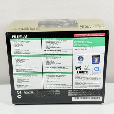 【FUJIFILM】FinePix S3200 ケース付き FinePix フジフイルム コンデジ FUJIFILM S3200 中古 新品SDカード付き